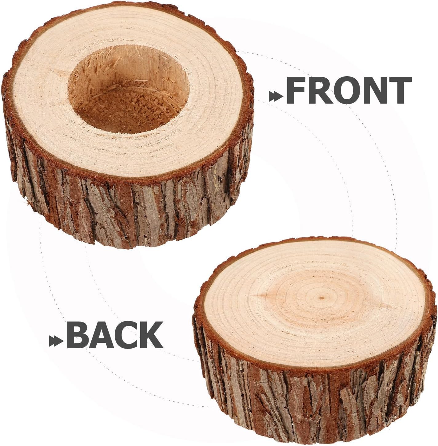 Alipis DIY Rotating Music Box Wooden Base Stake for Desktop Decor image 3