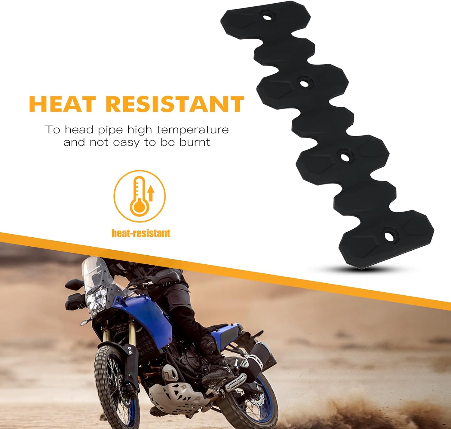 NICECNC Black 220MM Heat Protection Shield Universal Pipe Shield | Compatible with Husaberg FE250 FE350 FE450 FE501 Compatible with Husqvarna FC FE 250 350 450 501