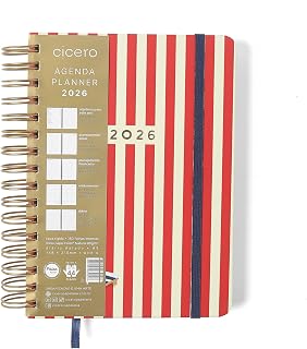 AGENDA PLANNER WIRE-O 2026 PRAIA DIARIA A5 SOL