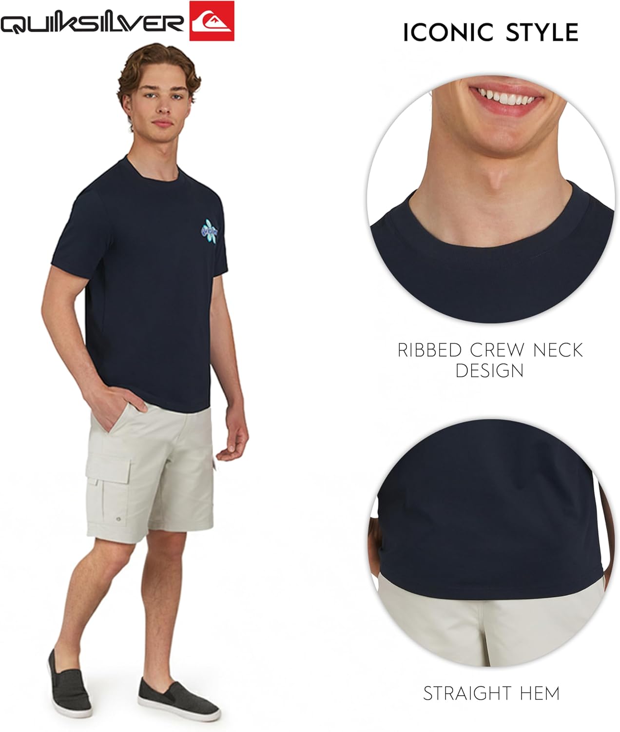 Quiksilver Men's Soft Cotton Premium Tee Short Sleeve T-Shirt - Image 5