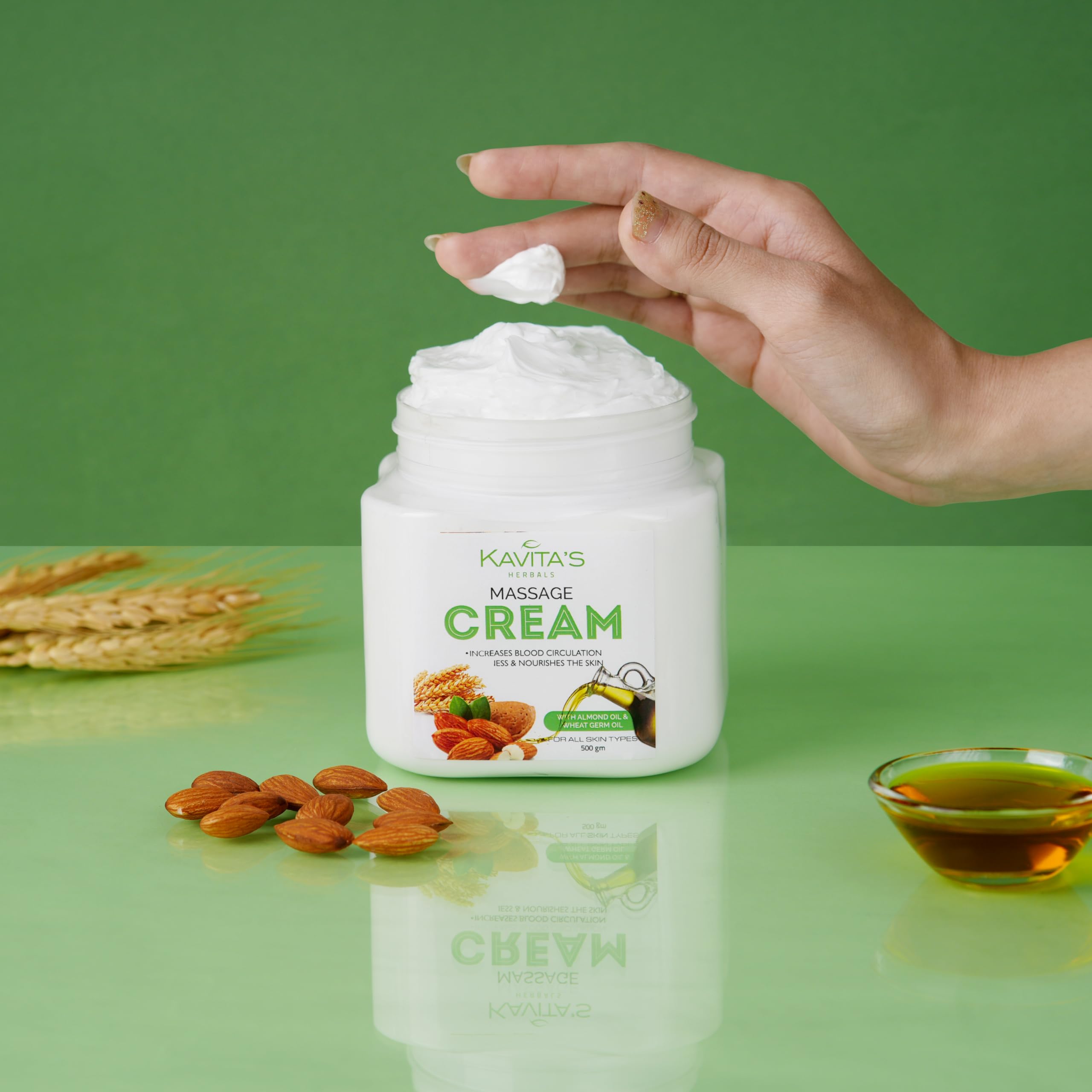 Kavita's Almond Massage Cream I Increases Blood Circulation to