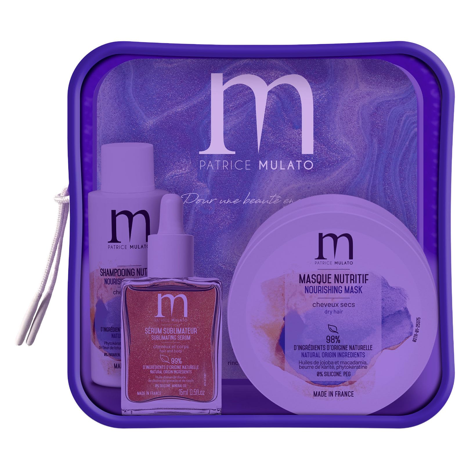 Trousse découverte cheveux secs Mulato avec routine complète shampooing et masque - 3
