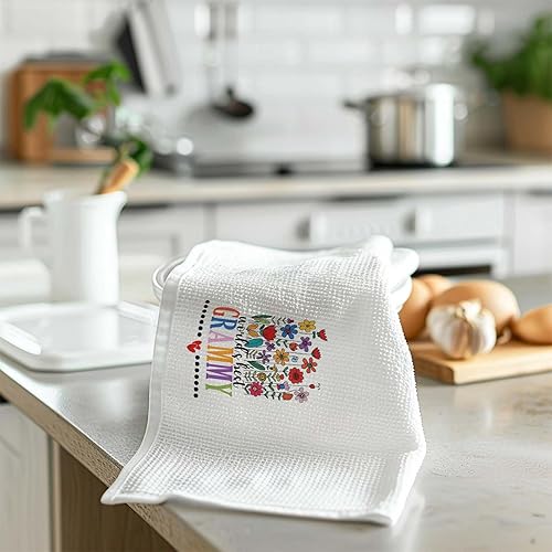 Miniatura 3 de Toallas de cocina para regalo de Grammy, toallas de mano para abuela, regalos para abuela, Día de la Madre de nietos, toalla de cocina para cocina,