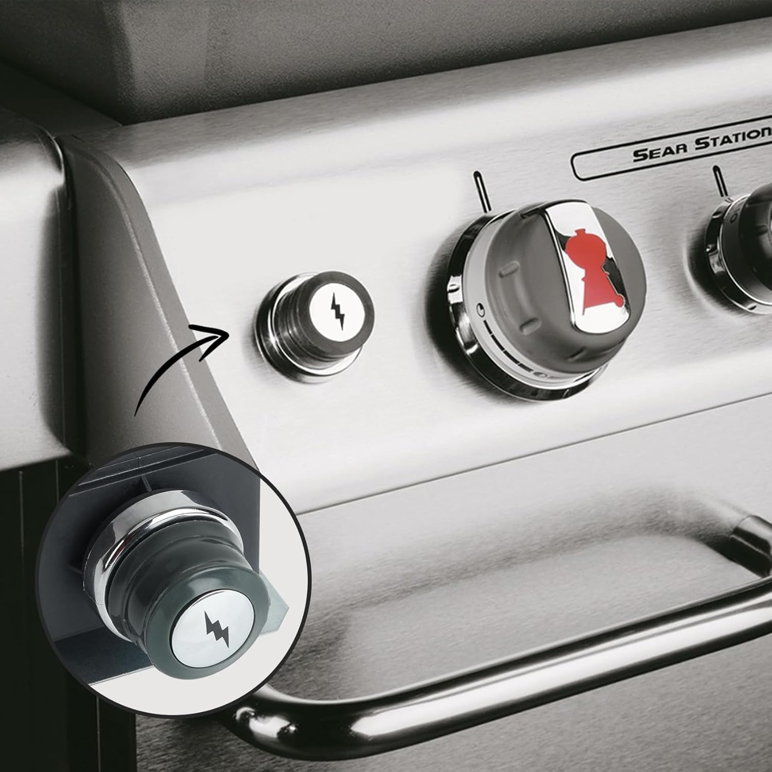 onlyfire Onyfire accenditore piezo Elettrico Igniter Kit per Grill a Gas Weber Genesis 300 Serie