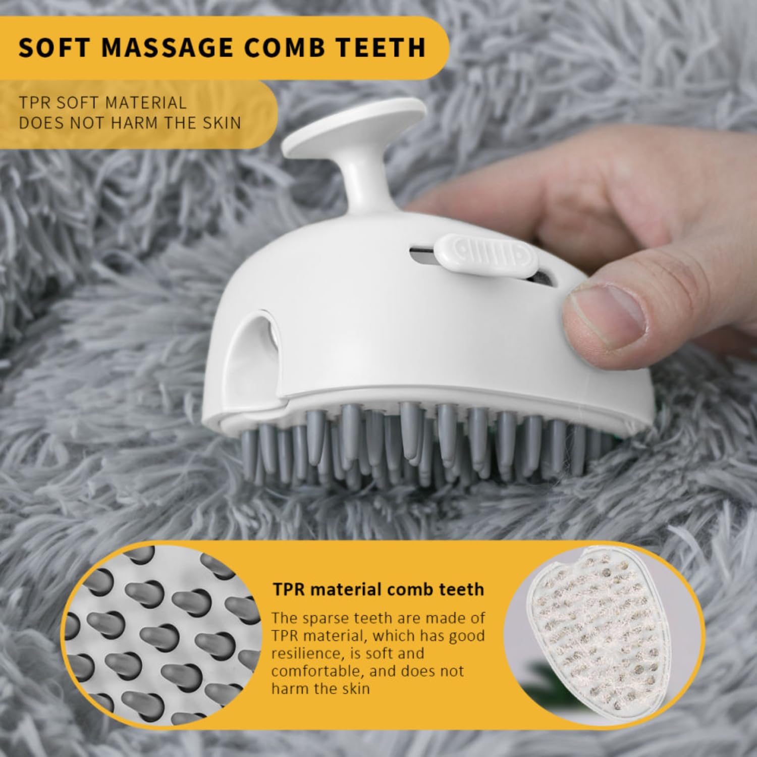 Cepillo de vapor para gatos y perros recargable con autolimpieza de vapor 3 en 1, cepillo de aseo para gatos y perros, removedor de pelo de gato para pelo largo y corto de gatos y perros
