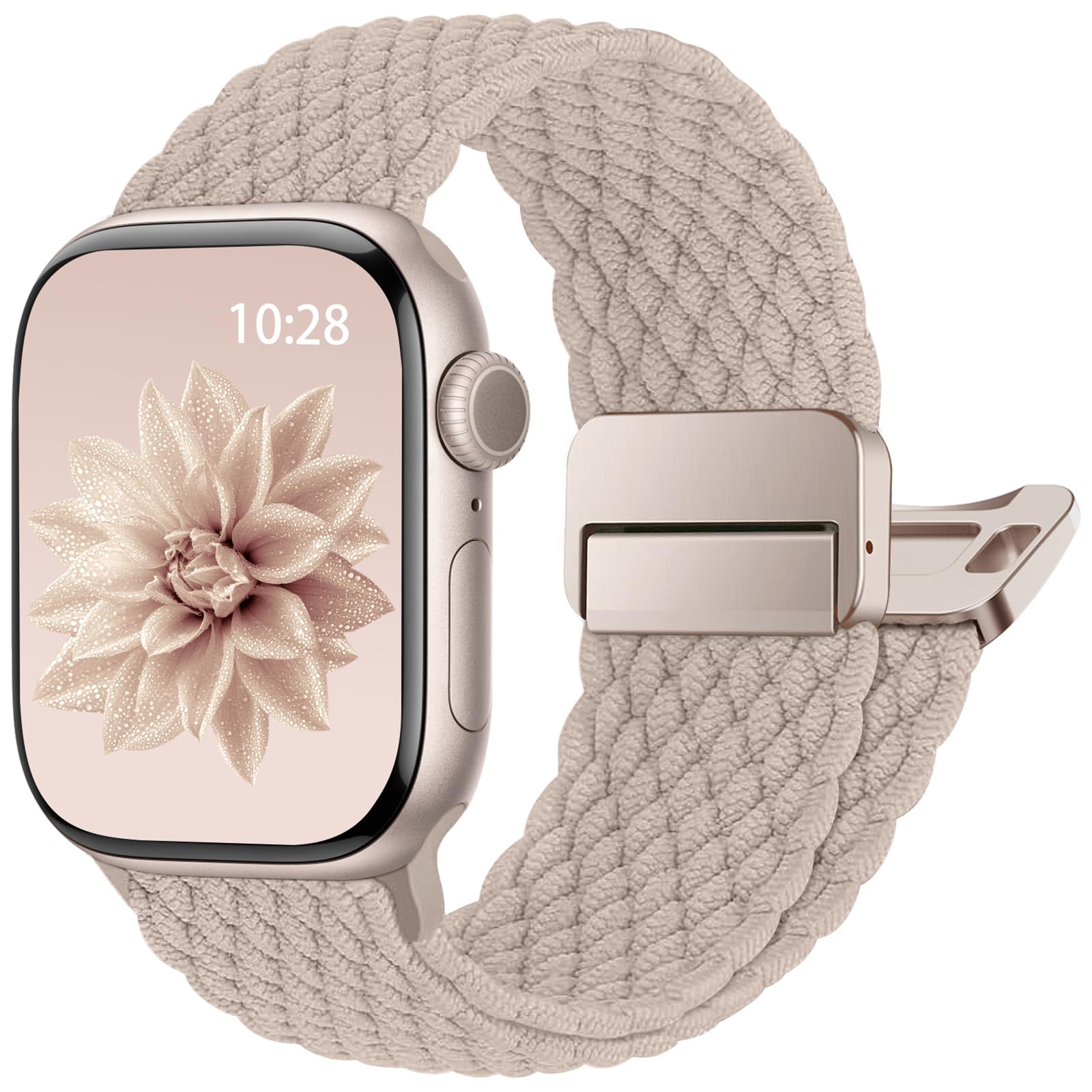 Geflochtenes Armband Kompatibel mit Apple Watch Armband 40mm 42mm 41mm 38mm 44mm 45mm 46mm 49mm, Magnetic Closure Sport Nylon Armbänder für iWatch Series 11 10 9 8 7 6 5 4 SE 3 2 1 Ultra