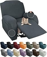 Vista 43 de JIVINER Fundas de sofá reclinable de 8 piezas, fundas elásticas de jacquard para sofá reclinable, fundas para sala de estar, protector suave de 3