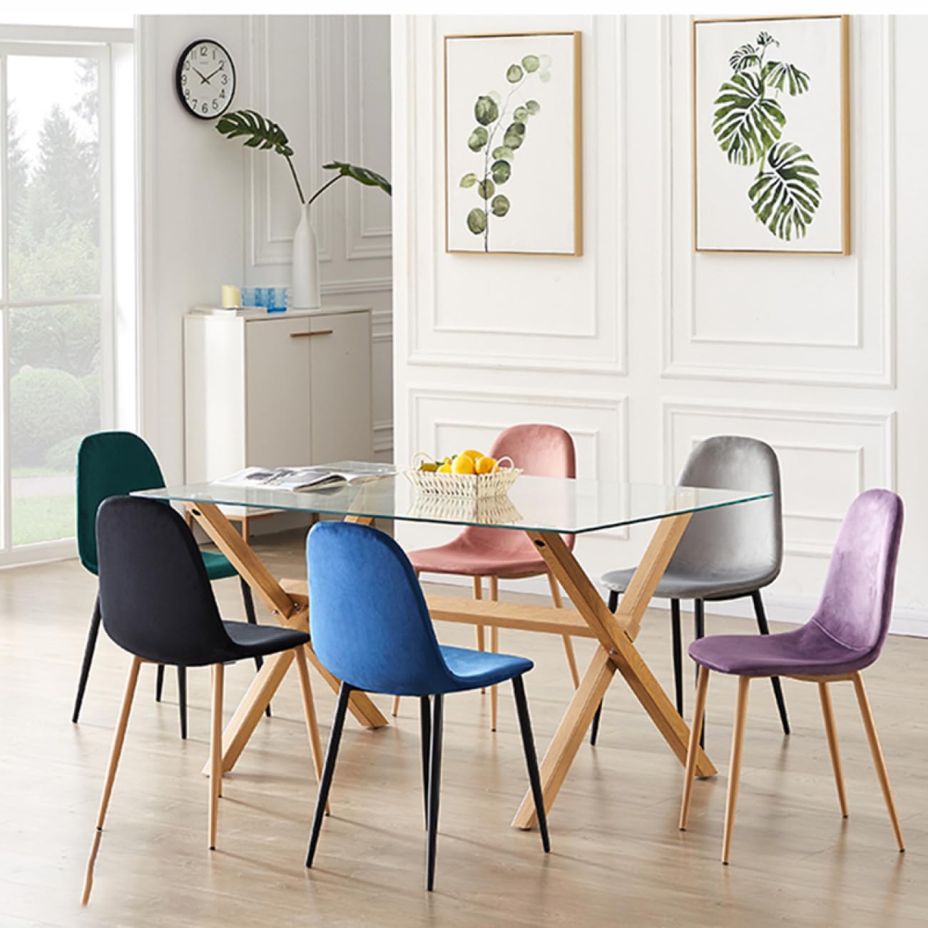 Amazon｜YJFFQ 45*85cm ダイニングチェア 北欧 ヴィンテージ風