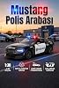 Polis Arabası Metal Çek Bırak Oyuncak Araba 1:38 Ölçek Kapıları Açılan Model Araç