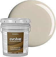 Vista 109 de EVOLVE Pintura e imprimación para interiores, cáscara de huevo (blanco alabastro), 1 galón, cobertura de una capa, excelente oculto, bajo contenido