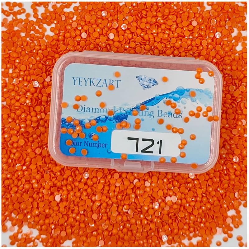 YEYKZART 721 Diamond Painting Replacement Round Diamonds Beads Rhinestones Accessories for Diamond Art Missing Color 3500 PCS — image 1
