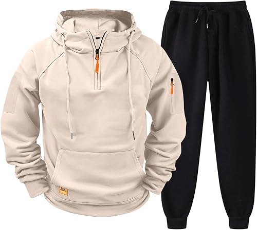 Shiketong Sweatsuits for Men Men's Tracksuits Baggy Casual L