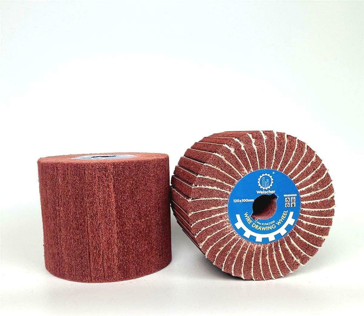 Rueda abrasiva de fibra sintética 100X100X19 Gr.180 Muy Fino NCW600