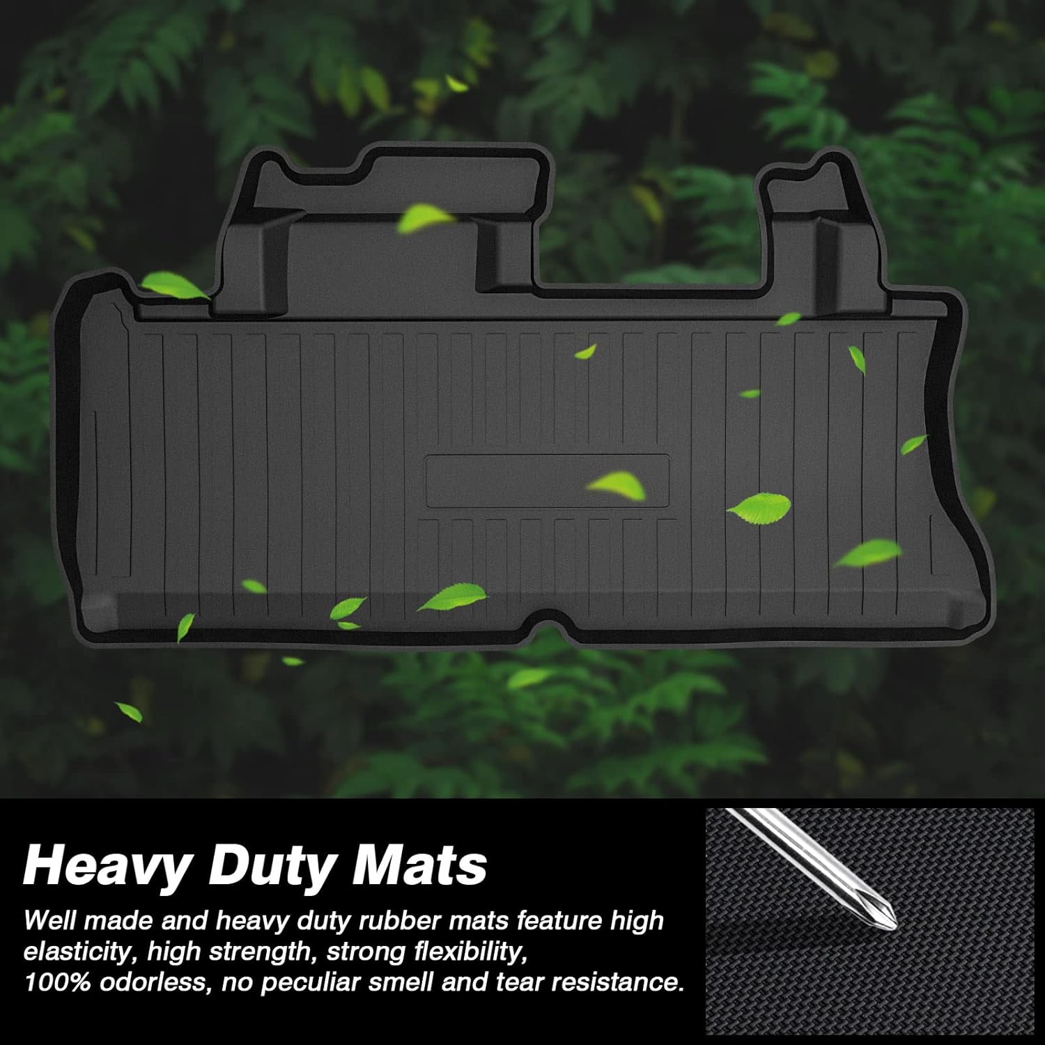 KUST Trunk Cargo Mat for 2021-2025 2026 Toyota Sienna with Spare Tire, All Weather Rear Cargo Liner Custom Fit Sienna Accessories TPE Rubber High Edge (Only for Sienna with Spare Tire) - Image 9