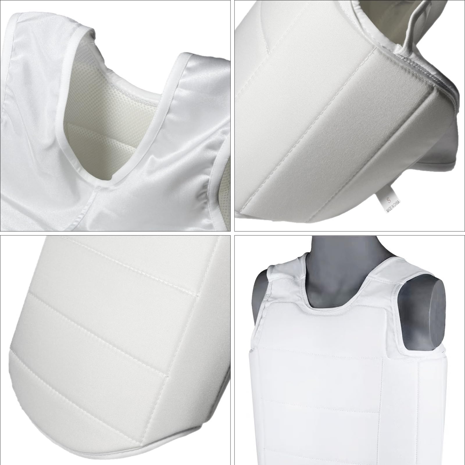 Perfeclan Karate Brustschutz Rippenschild Chasuble Verstellbarer Körperschutz für Jugendliche Erwachsene Kinder Training Sport MMA Boxen