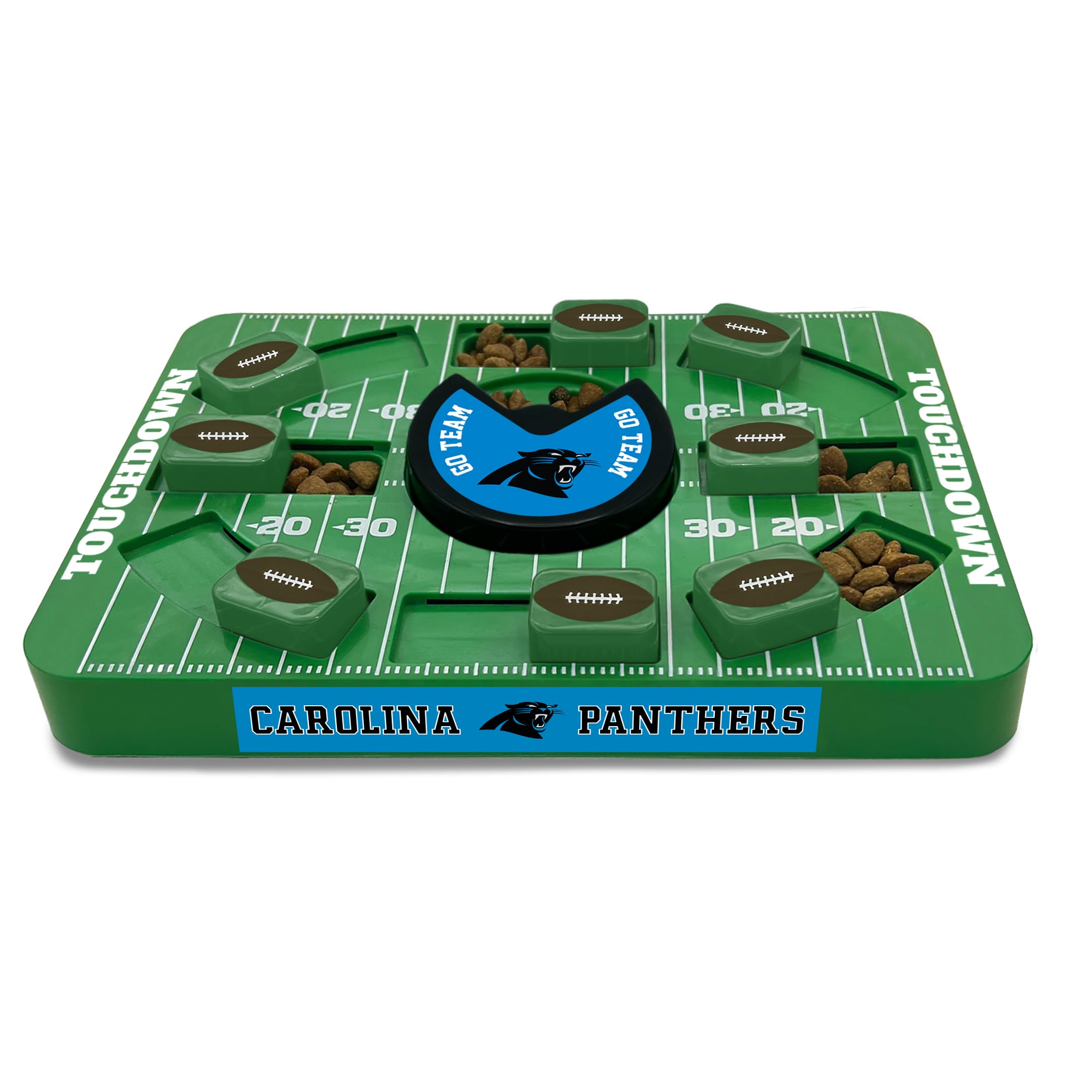 Pets First NFL Carolina Panthers Large Puzzle Toy for Dogs, Slow Feeder Board for Pets, New Bigger Size, Interactive Doggie Treat Toy