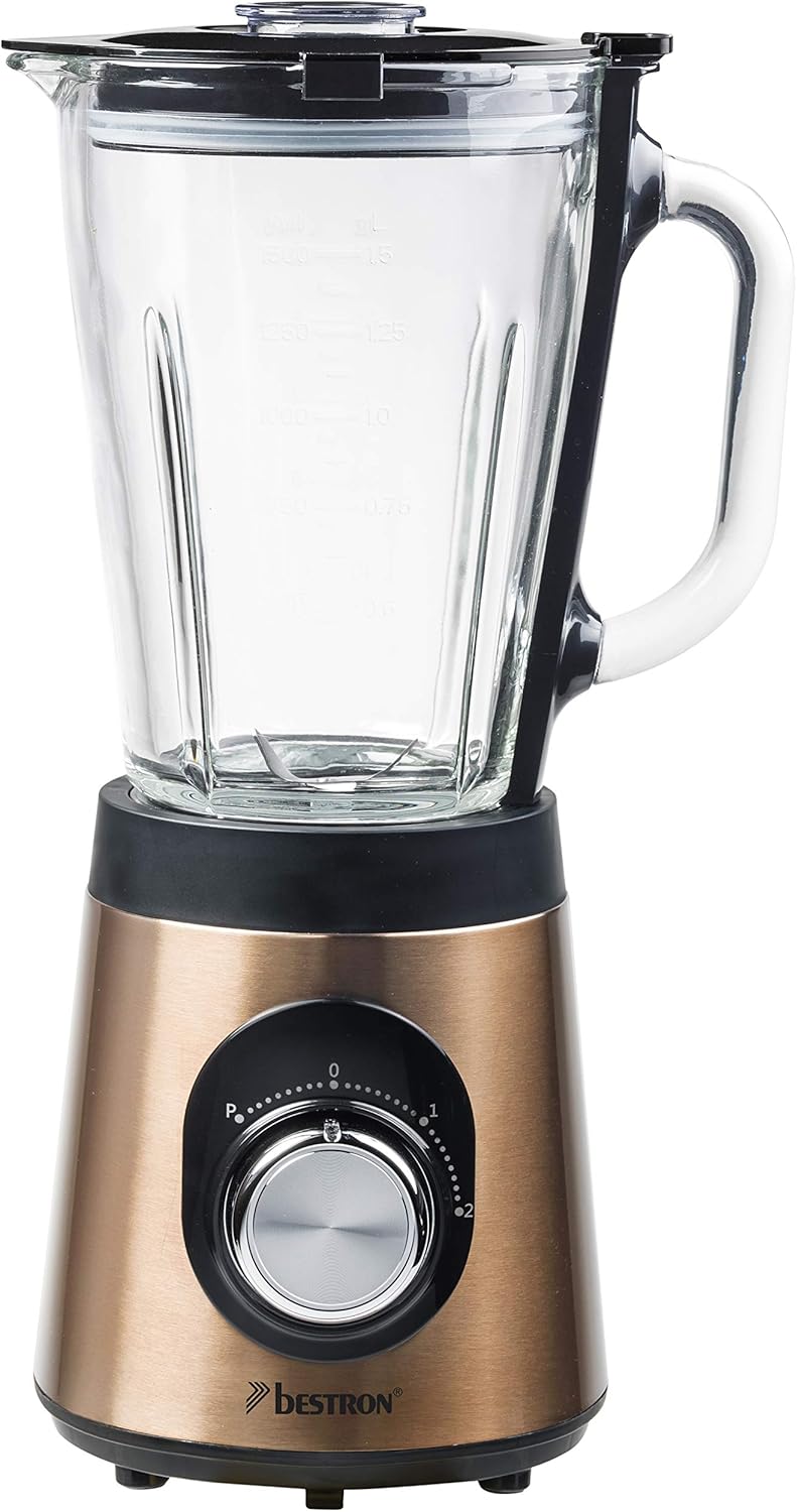 Bestron Mixeur sur Pied, Copper Collection, 500 Watt, 1,5 Litre, Cuivre