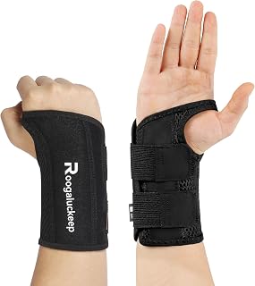 Wrist Brace, Carpal Tunnel Wrist Splint Night Support for Women Men, Pain Relief Support -Tendonitis, Arthritis, Sprain, Tennis Elbow, RSI, Ganglion Cyst, Right Hand, L/XL
