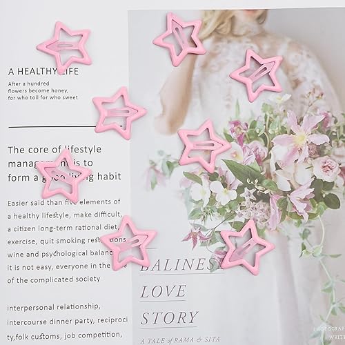 Miniatura 2 de 12 pinzas para el cabello de estrella Y2K 2000, accesorios antideslizantes para el cabello, pasadores de estrella a presión, pinzas para el cabello