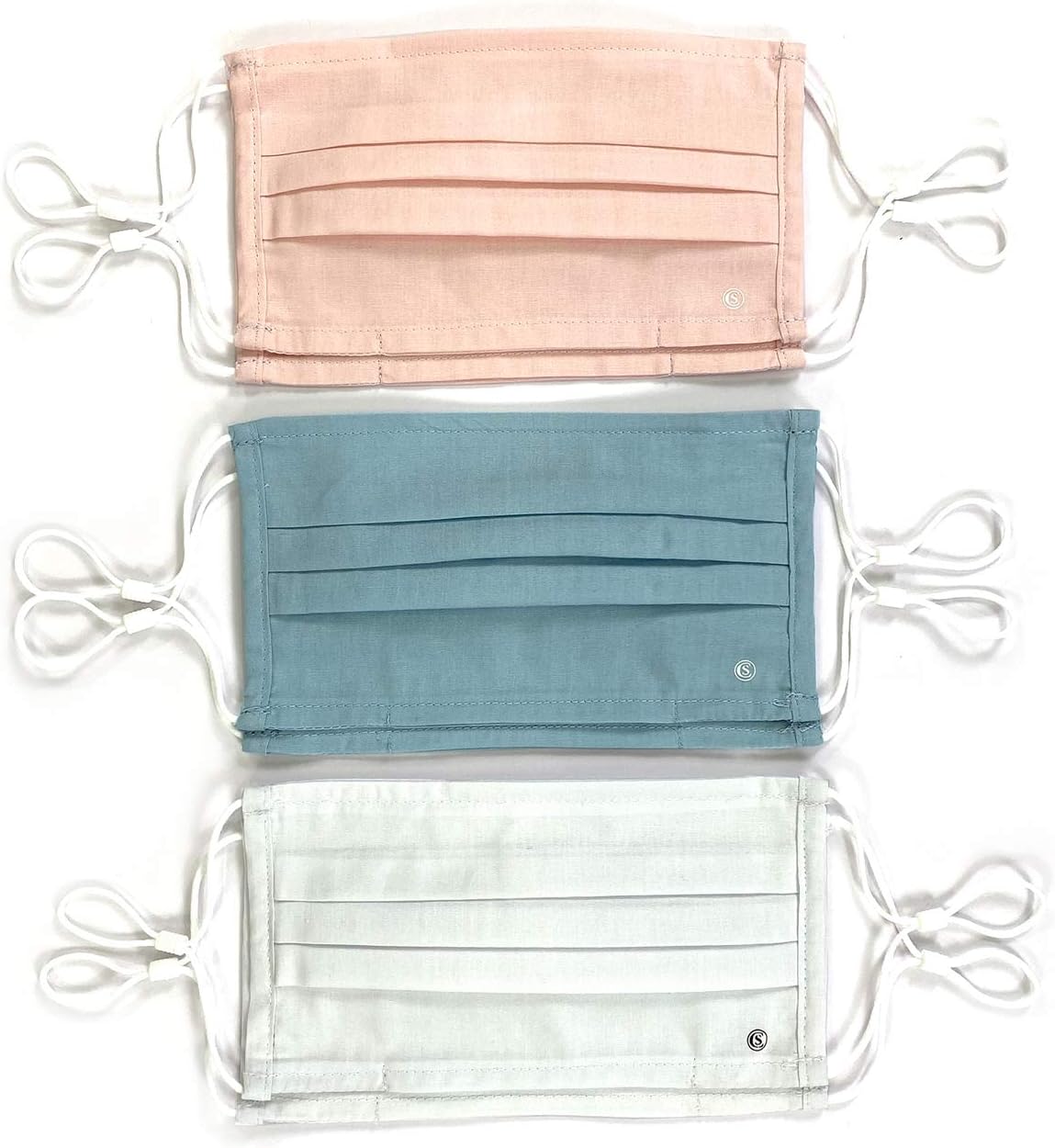Con.Struct Face Mask, Face Mask 6-Pack Washable Unisex Cotton Cloth Face Mask (Soft Multi Solid)