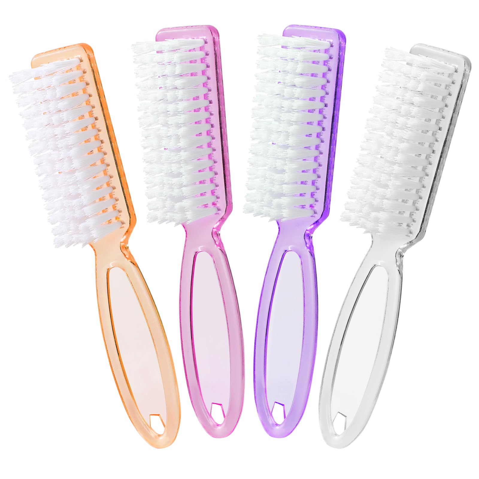 Nail Brush for Cleaning Fingernails, Larbois 4 Pack Deep Cleaning Fingernail Brush for Cleaning Nail Scrubber Brush Heavy Duty Foot Brush Handle Grip