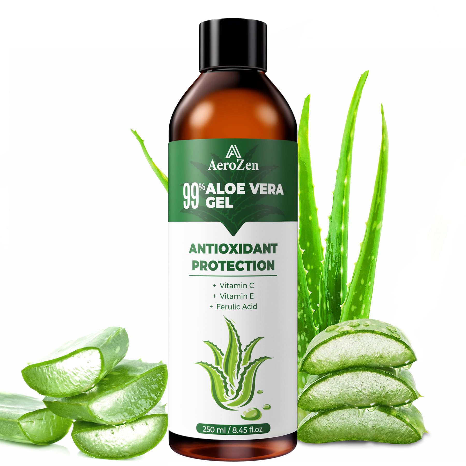 Amazon.com : Aero Zen 99% Natural Aloe Vera Gel | Daily Hydration