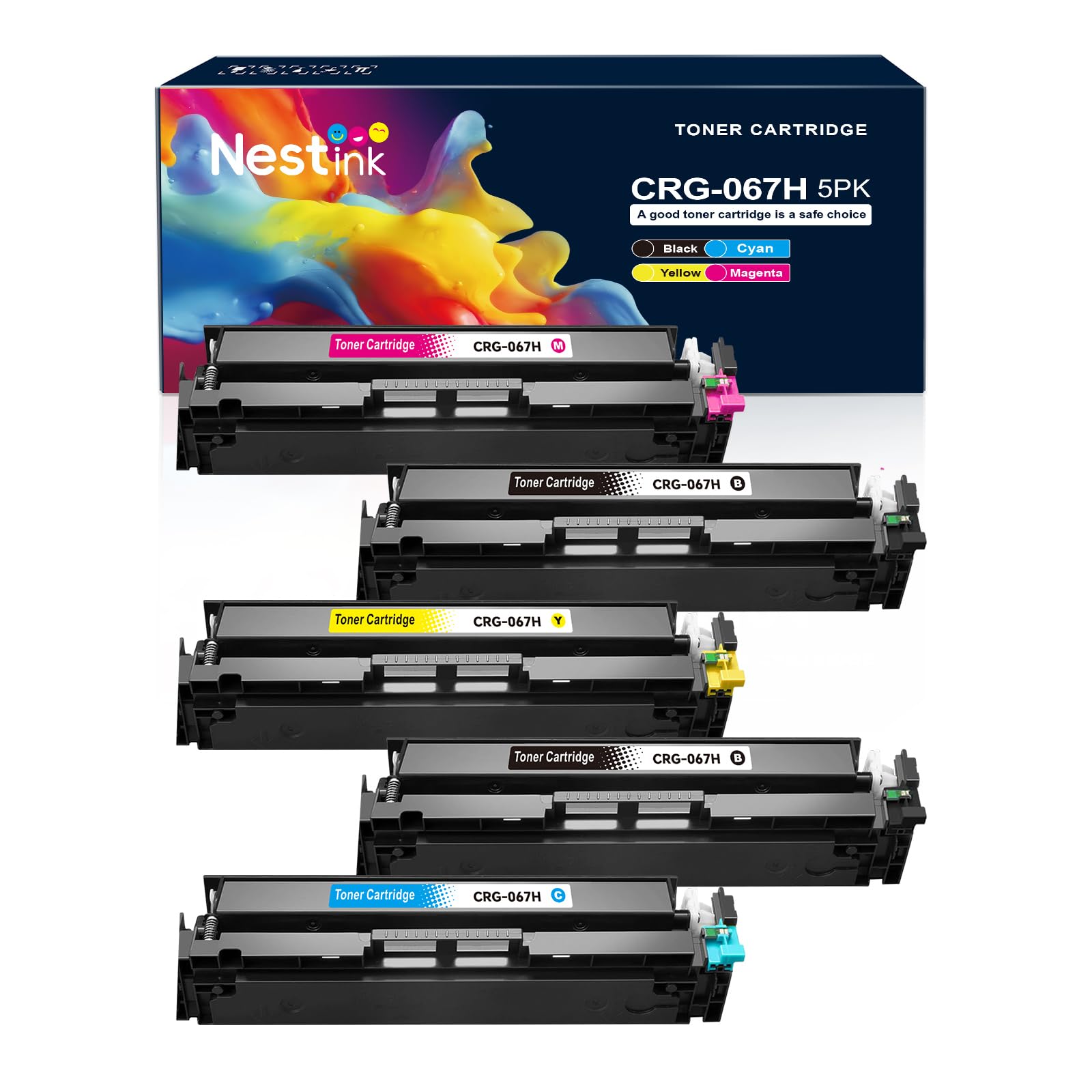Canon CRG-067 MF656Cdw imageCLASS for 5-Pack Cartridge Toner 067H 067 Canon イエロー　マゼンタ　シアン プリンター・複合機