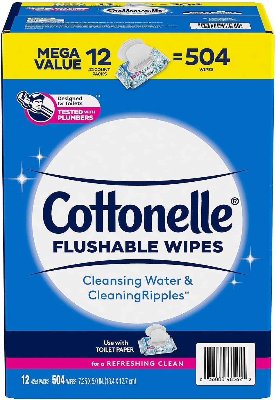 Flushable Wipes (504 Count)