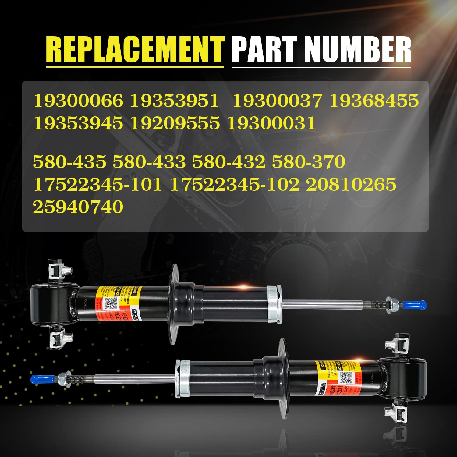 Amazon.com: LUFT MEISTER 19353951 580-435 2 PCS Front Shock Strut 
