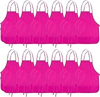 Vista 26 de Delantales de Pintura para Niños 12 Piezas 12 Colores Delantal de Arte Infantil con 2 Bolsillos Espaciosos Delantales para Niños para Actividades