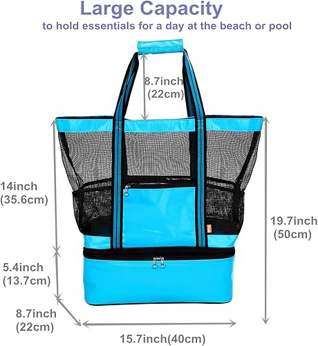 Miniatura 4 de yodo Bolsa de playa con enfriador aislado para picnic y fiesta en la piscina