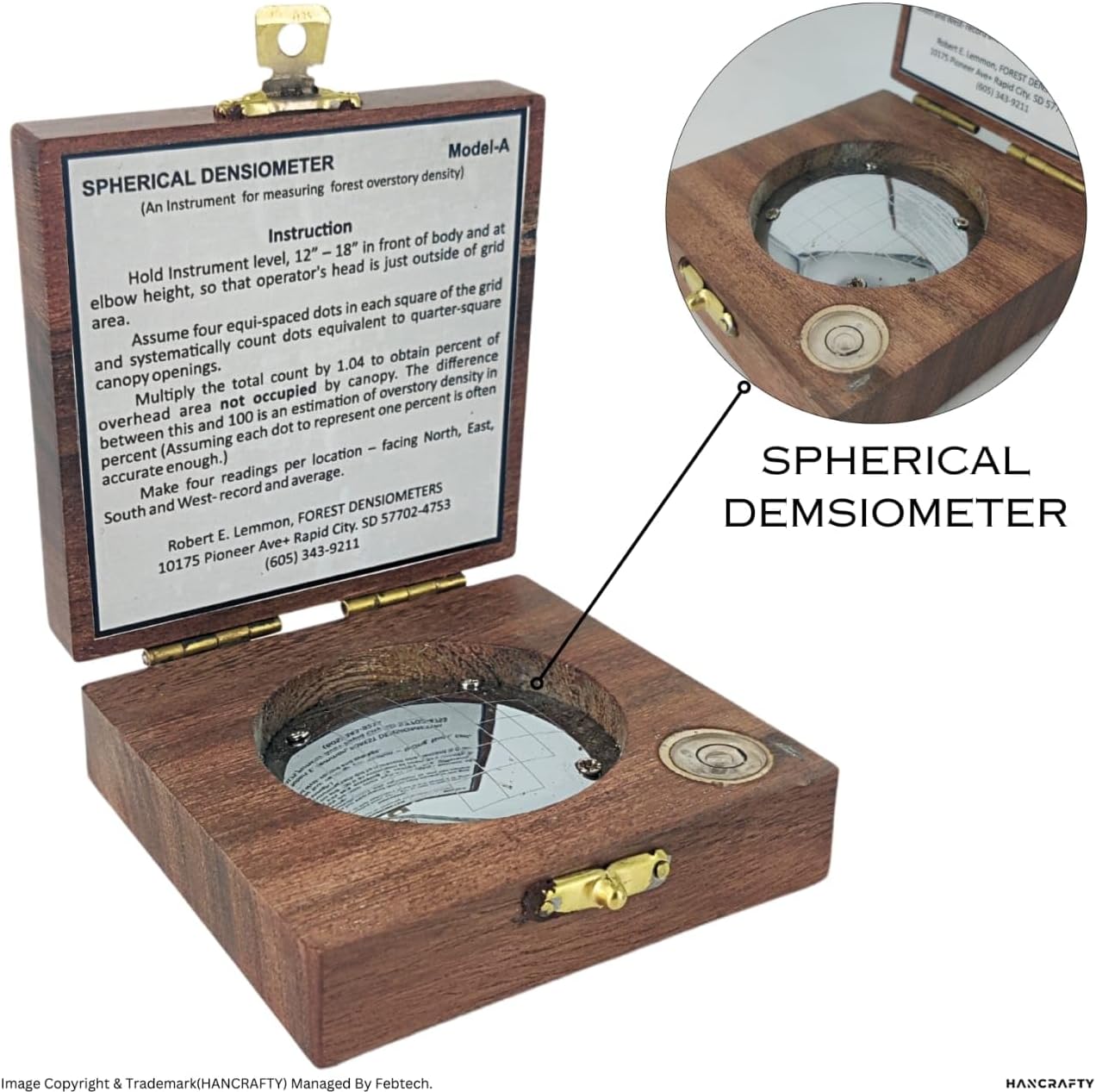 Spherical Crown Densiometer, Convex Forestry Suppliers.