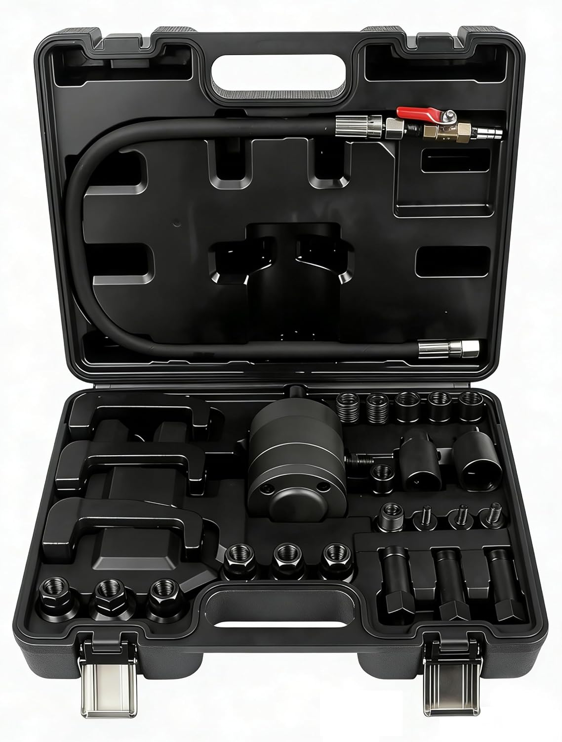 24pcs Professional Pneumatic Diesel Injector Puller Air Vibration Injector Removal Tool Kit Set Replacement for Common Rail Injectors that Have Solenoid or Screw Connections