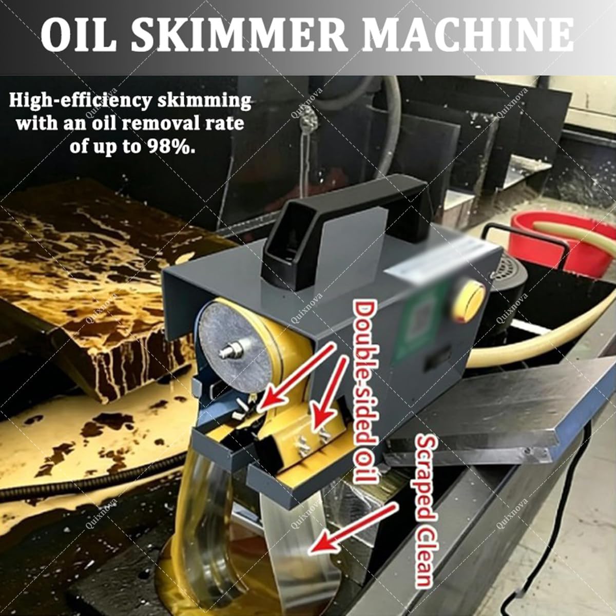 Schiumatoio per olio a nastro in acciaio CNC,kit per la rimozione dell'olio