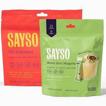 SAYSO Skinny Spicy Margarita Sticks & Old Fashioned Bundle