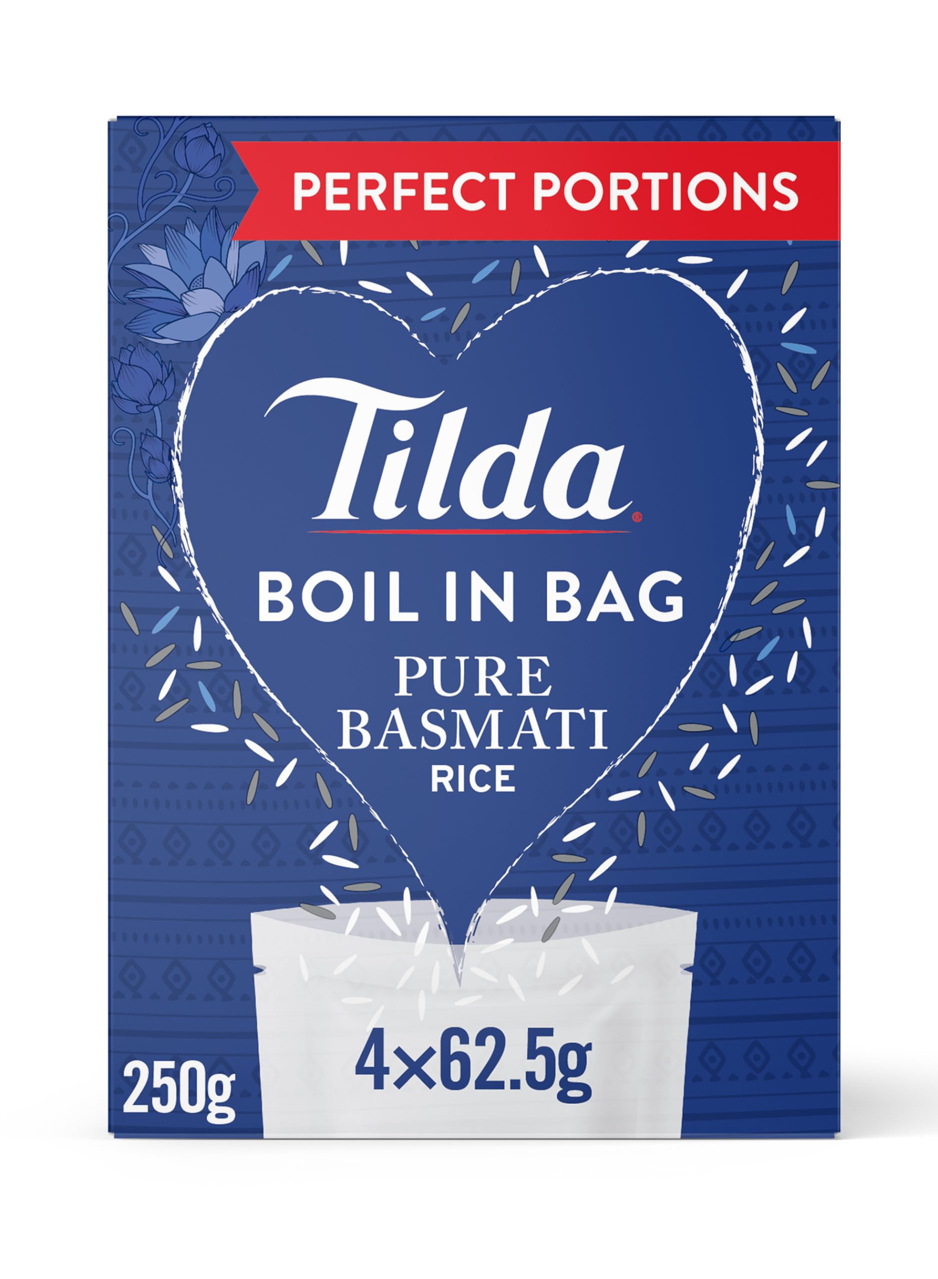 Tilda Boil in the Bag Basmati Rice 62.5g x 4