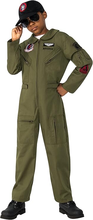Rubies unisex-child Child's Top Gun Maverick Deluxe Flight Suit