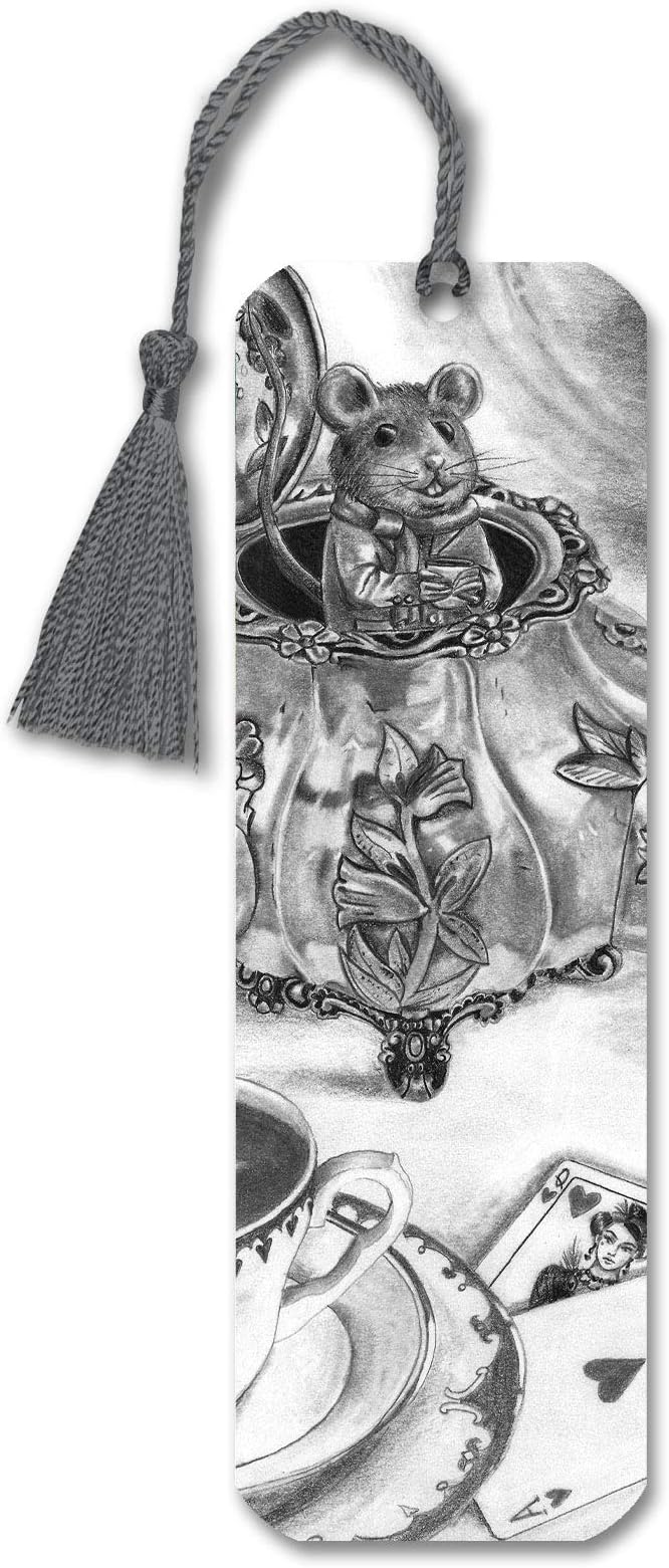 Dormouse Bookmark Alice in Wonderland Bookmark Mouse Bookmark Fairy Tale Bookmark Fantasy Art Bookmark Teapot Bookmark Teaparty Bookmark