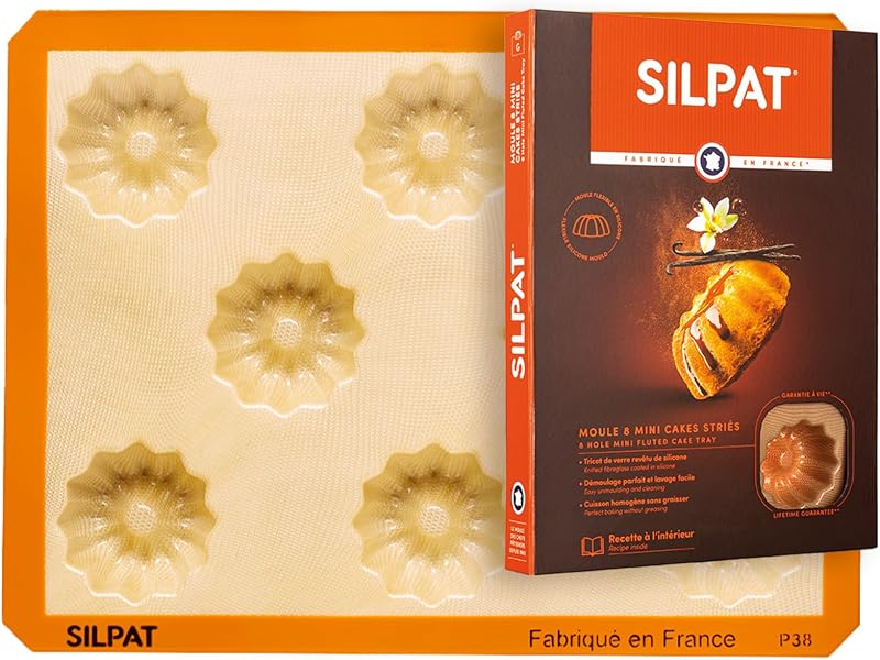 Silpat The Original Perfect Mini Fluted Cake Mold