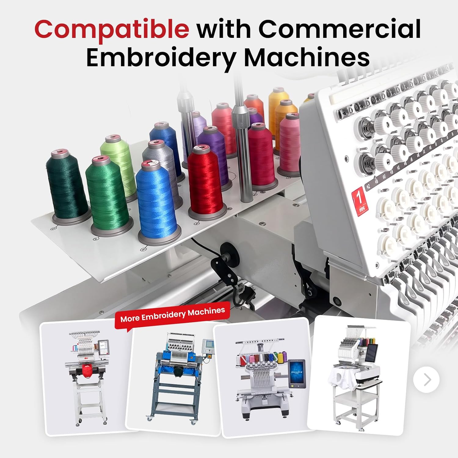  Polyester Embroidery Machine Thread 5000 Yards Slate Blue+785 thumbnail