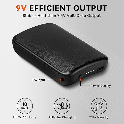 Miniatura 5 de Calcetines térmicos para hombres y mujeres, lavables, recargables, control de aplicación, 22.2 Wh, batería eléctrica, calcetines de calefacción para