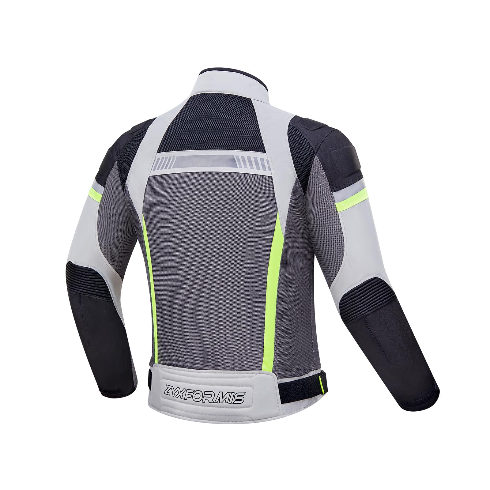 Chaqueta Moto Hombre Verano con Protecciones Homologadas, Cazadora de Moto en Tejido Técnico Perforado, Ropa de Motociclista Ligera, Transpirable y Anti-abrasión