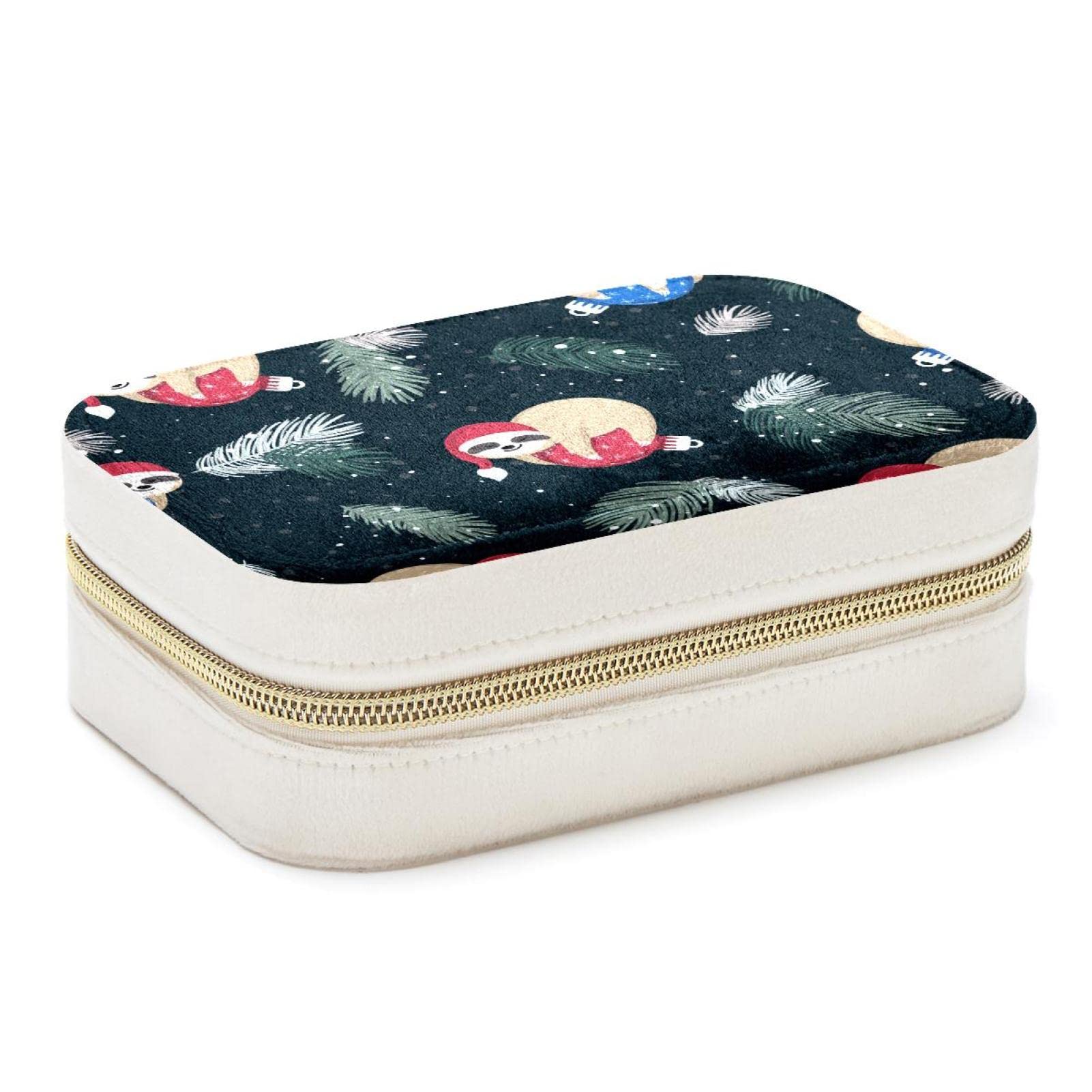 Boîte à bijoux portable anti-nœuds coffret de voyage paresseux compact pour bagages