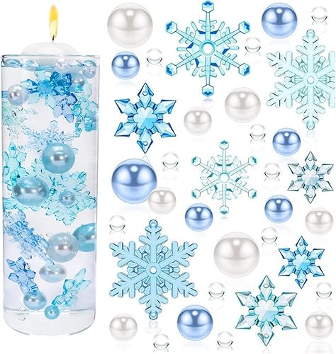 Miniatura 1 de YTTYXGS Más de 10000 cuentas de relleno de jarrón de Navidad, perlas flotantes y cuentas de gel de agua de caramelo para rellenar jarrones, centros