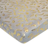 Vista 14 de TL Care Heavenly Soft - Sábana bajera ajustable de felpilla para cuna de 24 x 38 pulgadas, cálida y acogedora, color azul, para niños y niñas, se