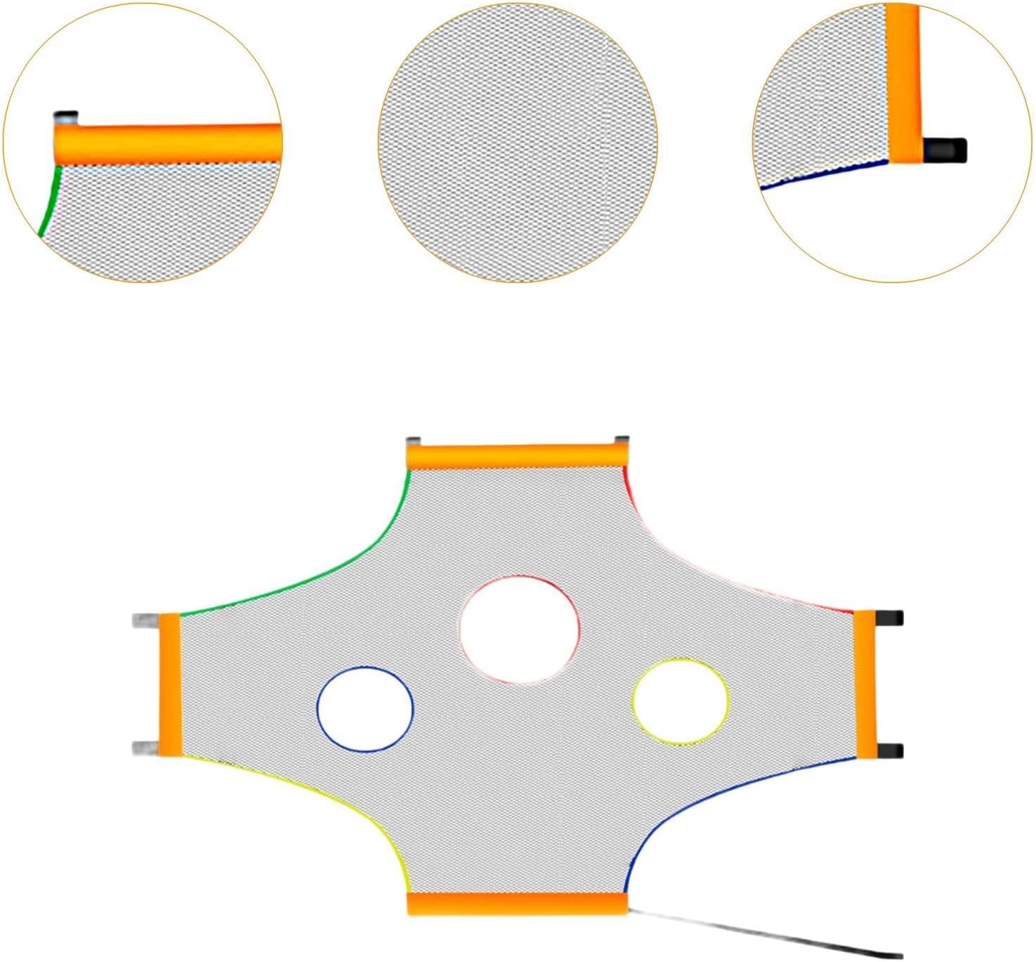 Football Throwing Net Soccer Goal Training Target Improving Football Accuracy Football Target Net for Indoor Schools Backyard, 3x2m