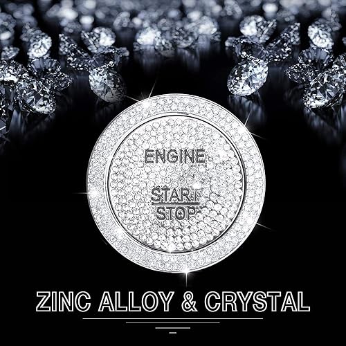 Miniatura 4 de 1797 Tapas de anillo de botón de encendido compatibles con accesorios Mercedes Benz, piezas brillantes, W205, W212, C, E, CLA, GLA, GLC, GLE, Clase