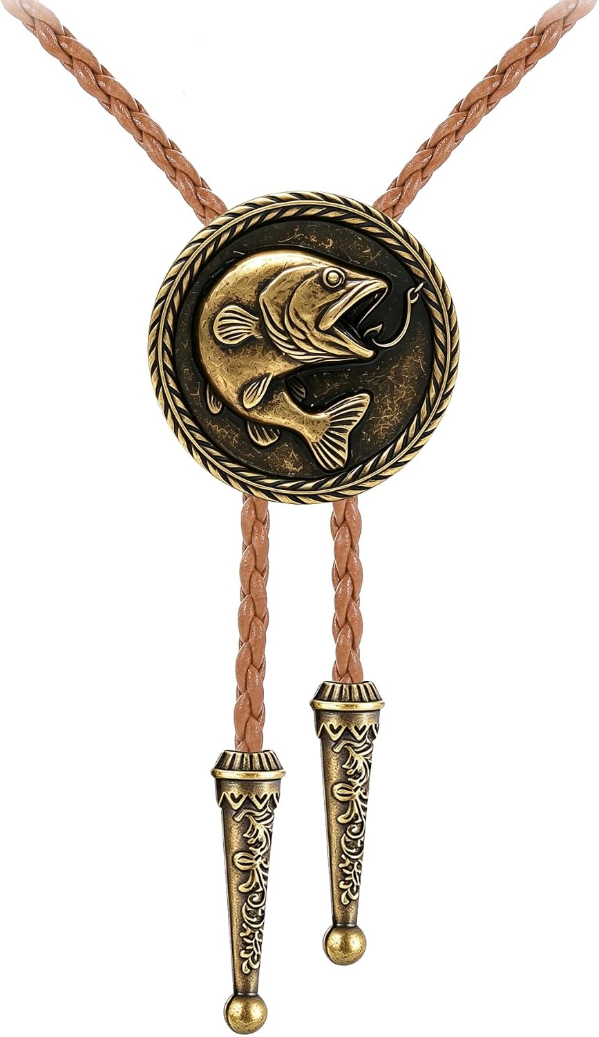 GelConnie Bolo Tie for Men Western Cowboy Necktie Texas Viking Style Tie Silver Native American Accessories Cowgirl Costume