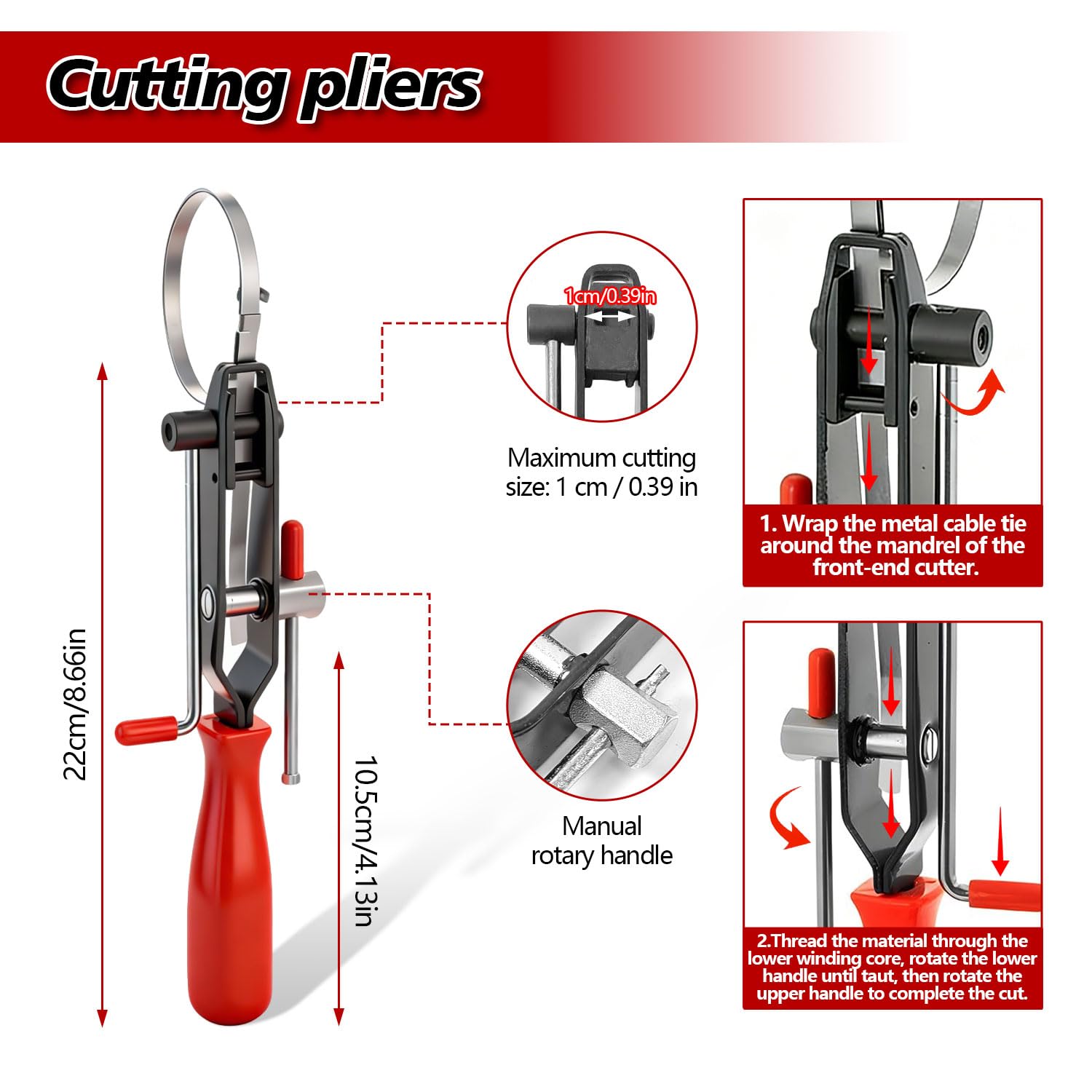 Kit de 4 Pince a Collier Durite Professionnel pour Collier de Serrage | Pince Circlips Pinces Coupante Clé à Tube, Acier Carbone Haute Résistance, Manches Anti-Dérapage, Outillage Mecanique Auto