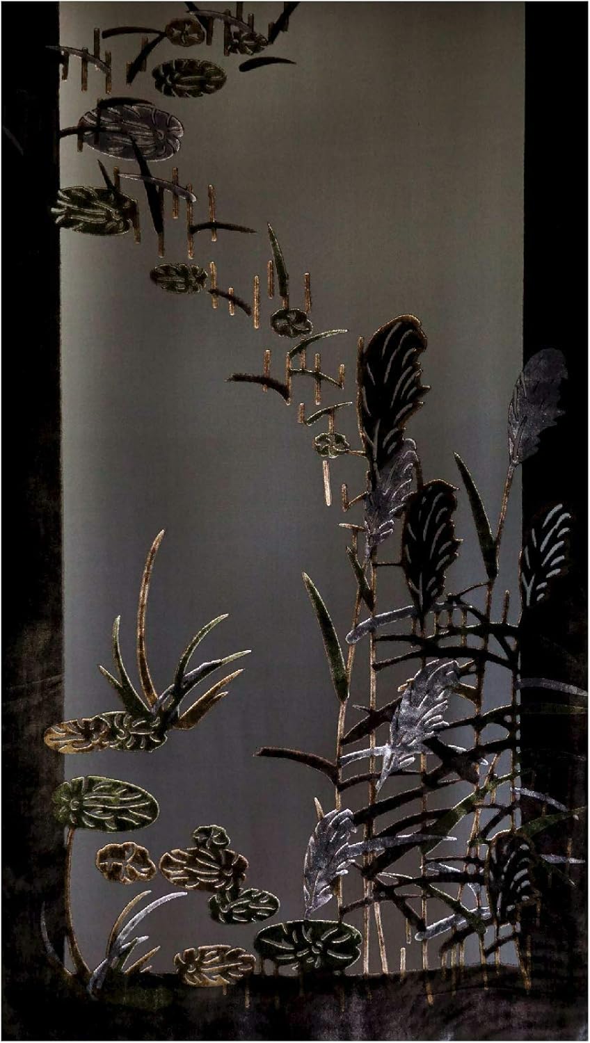 Silk Base Burn-out Velvet Shawl, 72" L x 21" W, Reed Catkin, Cocoa Brown - Image 2